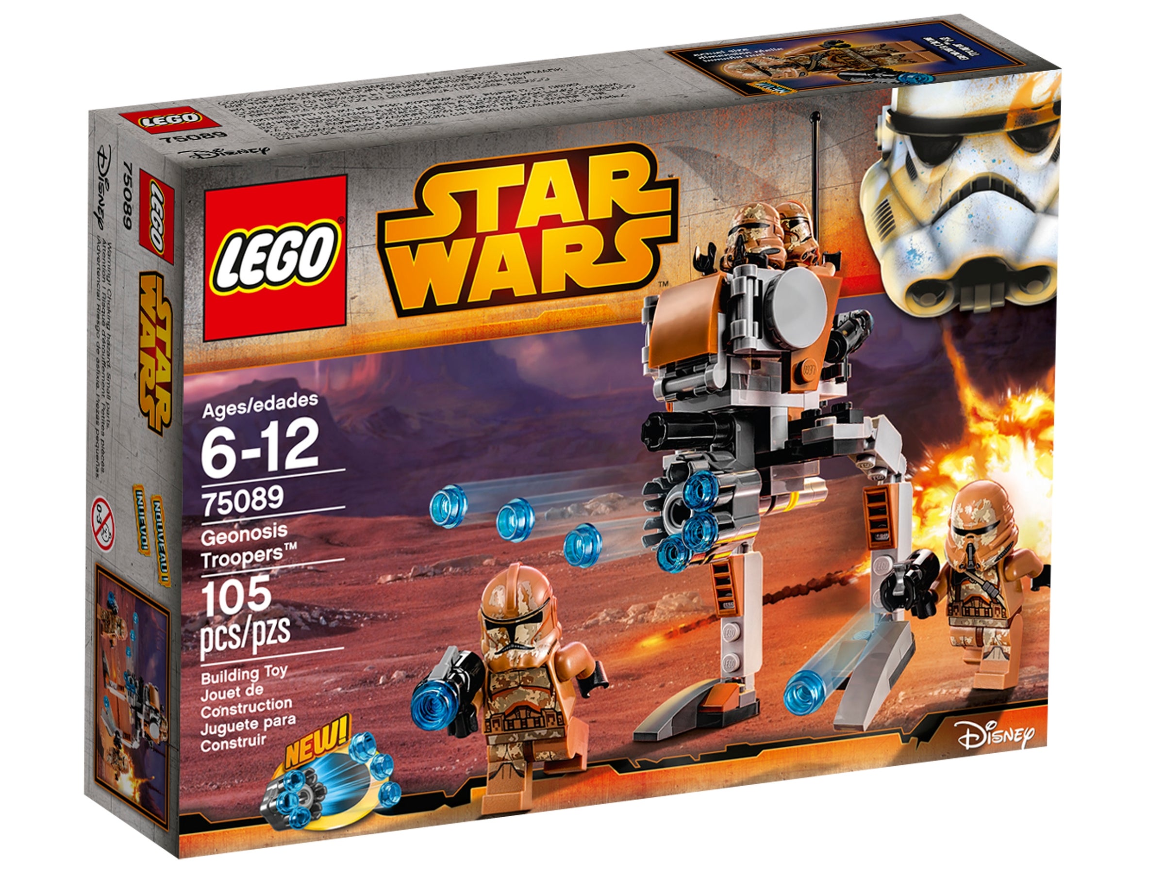 LEGO Star Wars Minifigur Geonosis Clone Trooper sw0606 aus 75089 